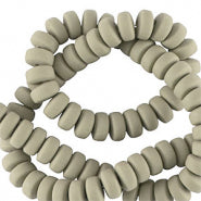 Polymer Beads Rondelle 7mm Gray - 110 pcs