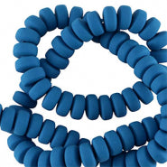 Polymer Beads Rondelle 7mm Blue - 110 pcs