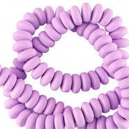 Polymer Beads Rondelle 7mm Lavender Purple - 110 pcs