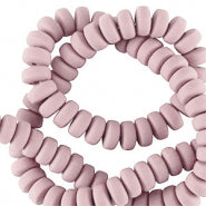 Polymer Beads Rondelle 7mm Vintage Pink - 110 pcs