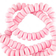 Polymeer Kralen Rondellen 7mm Baby Pink - 110 stuks