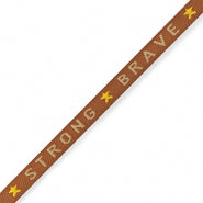 Ribbon - Strong Brave-Rust/Orange (per meter)