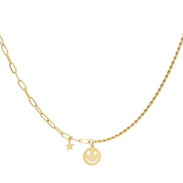 Ketting Smiley And Star
