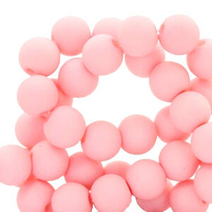 Acrylic bead 6mm Seashell Pink 50 pieces