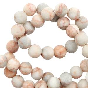 8mm Natural Stone Bead Round Multicolor Rose Gray 10 pcs