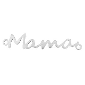 DQ Charm Connector Mama Antique Silver