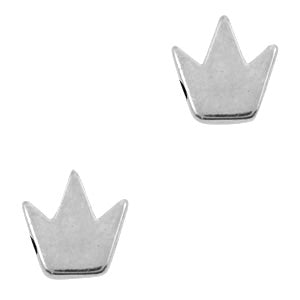 DQ Metal Bead Crown 8mm Silver
