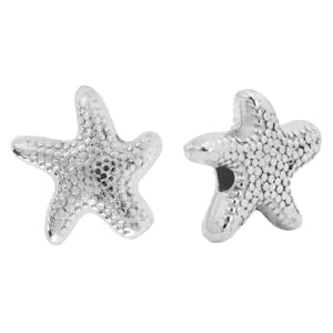 DQ Metal Bead Starfish 10mm Silver