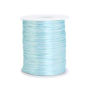 Satin thread 1.5mm Pastel Blue (per meter)