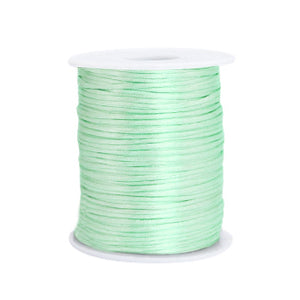 Satin thread 1.5mm Mint Green (per meter)