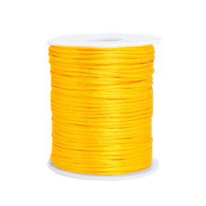 Satin thread 1.5mm Warm Yellow (per meter)