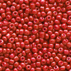 2mm Seed Beads Crimson Red