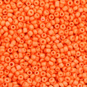 2mm Neon Orange Seed Beads