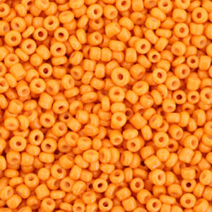 2mm Seed Beads Amber Orange