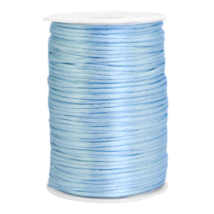Satin thread 2.5mm Light Blue (per meter)