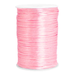 Satin thread 2.5mm Soft Pink (per meter)