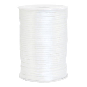 Satin thread 2.5mm White (per meter)
