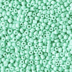 2mm Seed Beads Mint Turquoise
