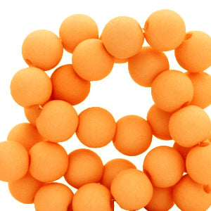Acrylic Beads 4mm Matt Ultra Orange Peel - 100 pcs
