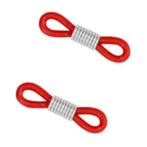 Glasses Cord End Red - Silver