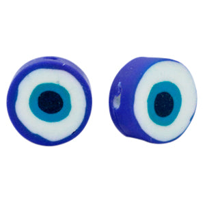 Polymer Beads Evil Eye Dark Blue 5 pieces