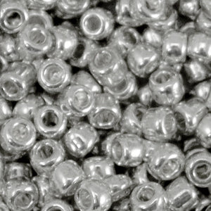 4mm Rocailles Metallic Shine Silver