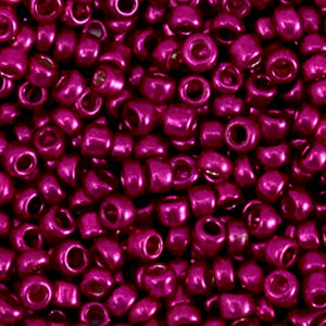 3mm Rocailles Metallic Shine Azalea Pink