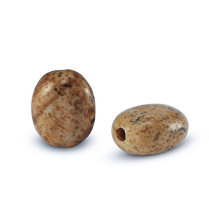Natural Stone Bead Oval Picture Jasper 8mm