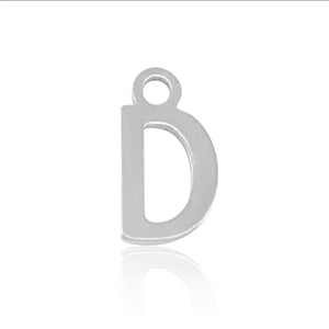 Bedel Initiaal D (Stainless Steel) Zilver