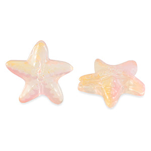 Glaskraal Zeester 14mm Peach Pink