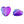 Load image into Gallery viewer, Glassbead Heart 12mm Purple
