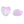 Load image into Gallery viewer, Glassbead Heart 12mm Lilac
