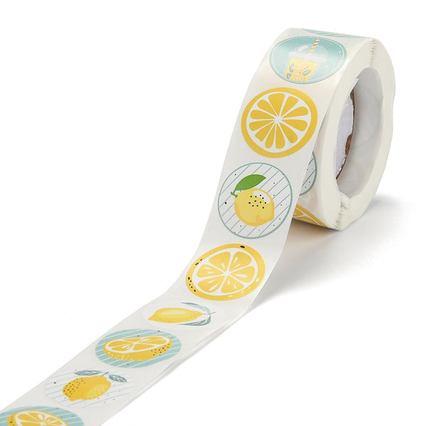 Sticker Rol Lemon Mix - 500 stuks