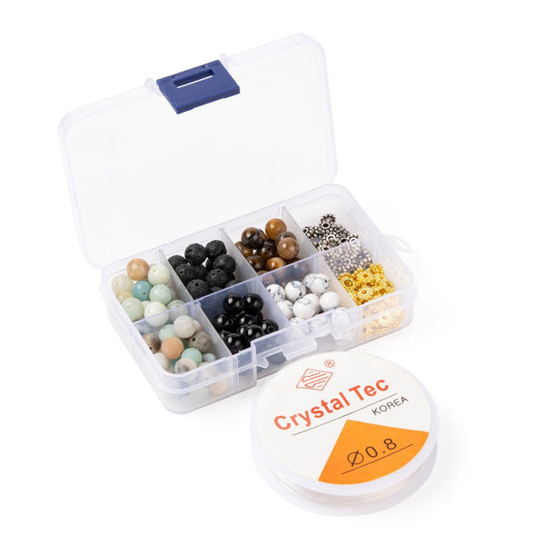 Beads Discount Set Natural Stones - 208 Pieces