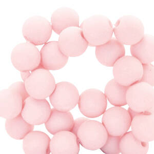 Acrylic bead 6mm Light Pink 50 pieces