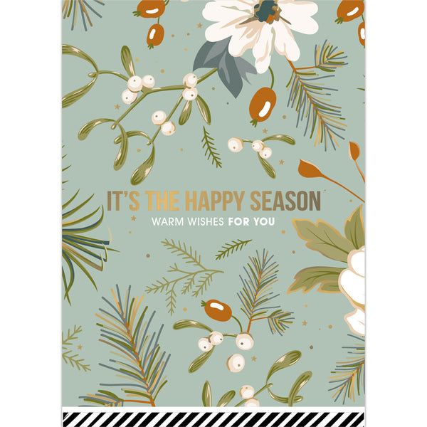 Kaartje "It's the happy season"