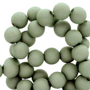 Acrylic beads 6mm Vintage Green 50 pieces