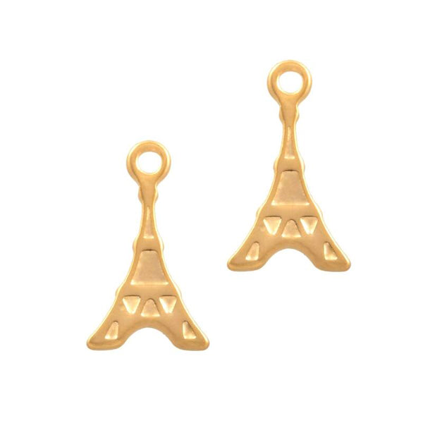 Bedel Eiffeltoren Goud (Stainless Steel) - 1 stuk