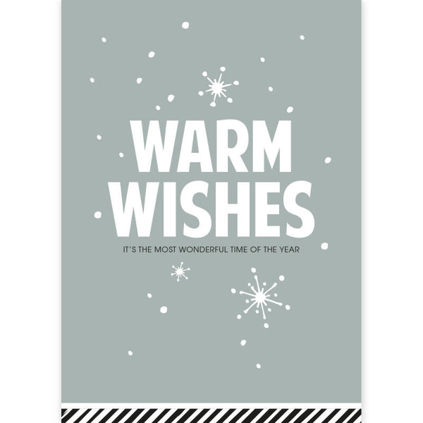 Kaartje "Warm Wishes"