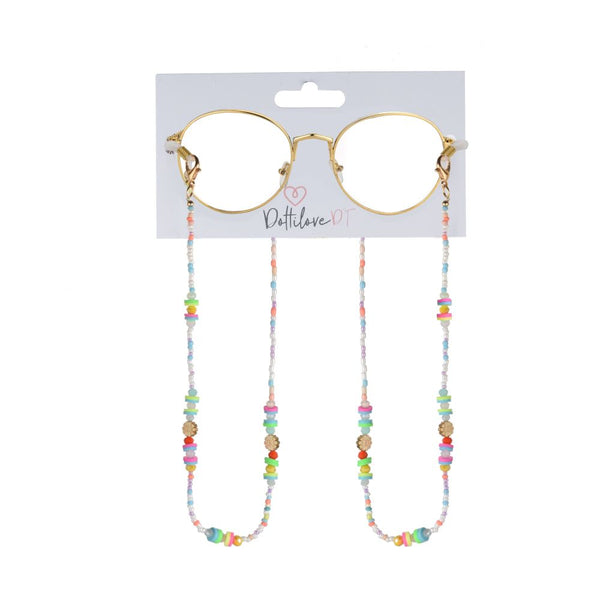 Glasses cord - Golden Daisy Green