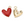 Load image into Gallery viewer, BQ Charm Heart Red Gold

