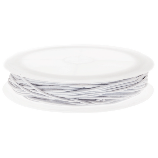 Elastic Wire 0.6mm White 19meter