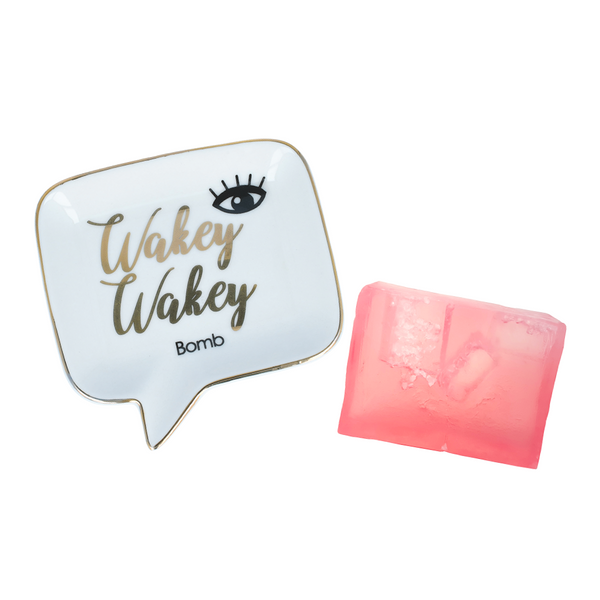 Gift Set Soap & Dish - Wakey Wakey