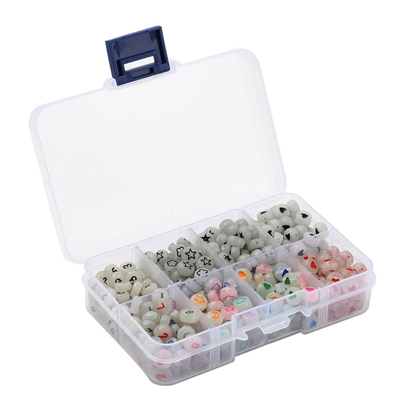 Beads Discount Set Letter Beads Glow In The Dark - 480 Pieces