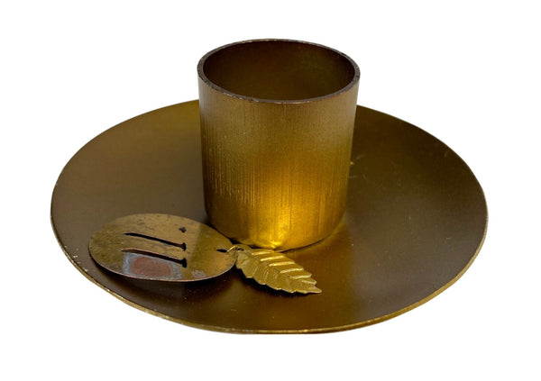 Candle candlestick Gold colored