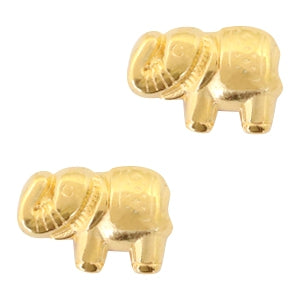 DQ Metal Bead Elephant 13x9mm Gold