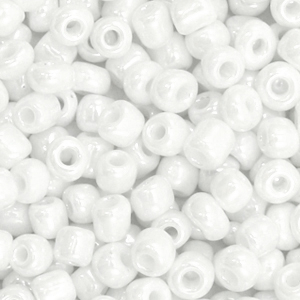 4mm Rocailles Bright White Pearl