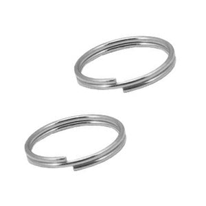 Split Rings 10mm Stainless Steel Antique Silver 10 pcs