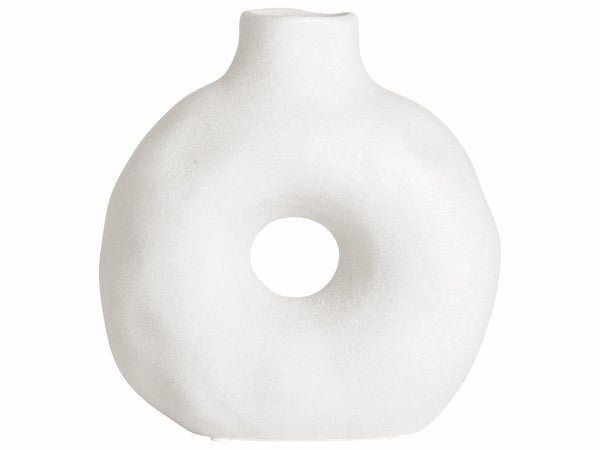 Gusta Vase Round - white