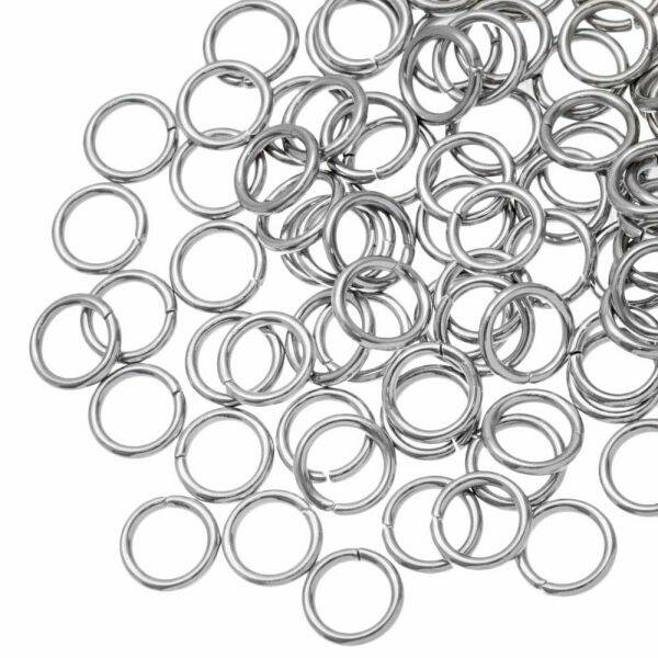Buigring 8x0.8mm (stainless steel) Zilver